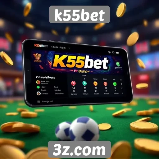 Novas funcionalidades no site de jogos k55bet